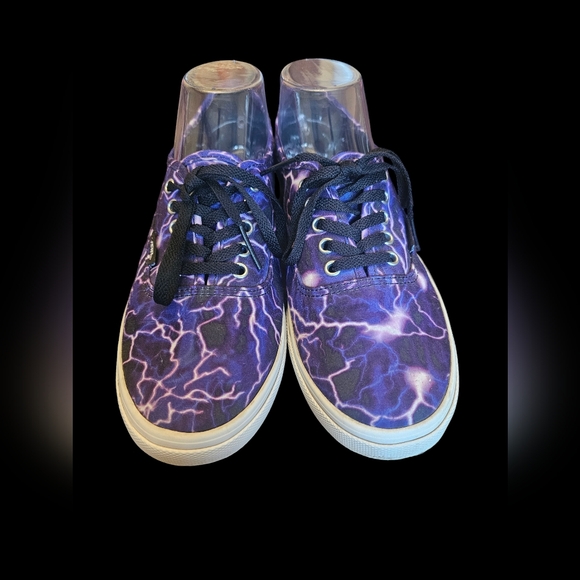 Purple lightning vans size 8.5 women (7men) - Picture 2 of 5